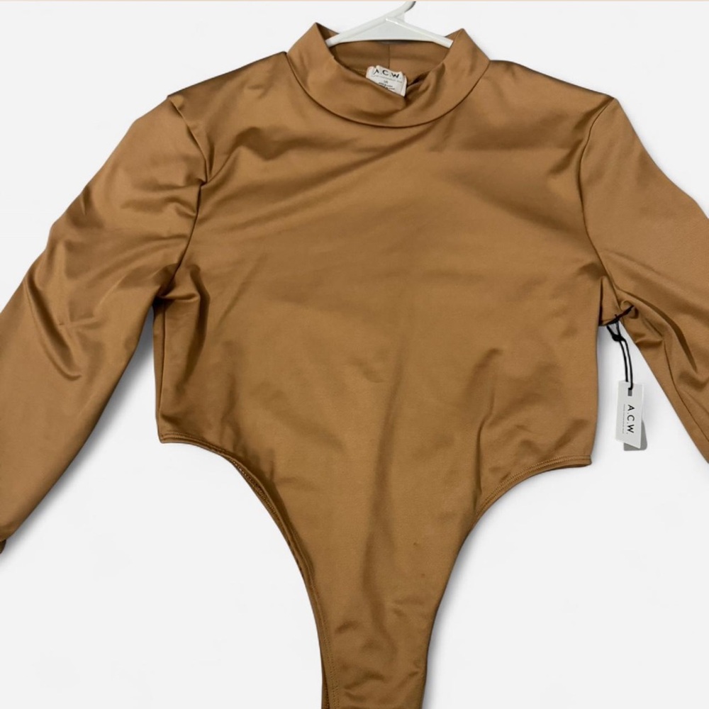 ACW Tan Long Sleeve Bodysuit